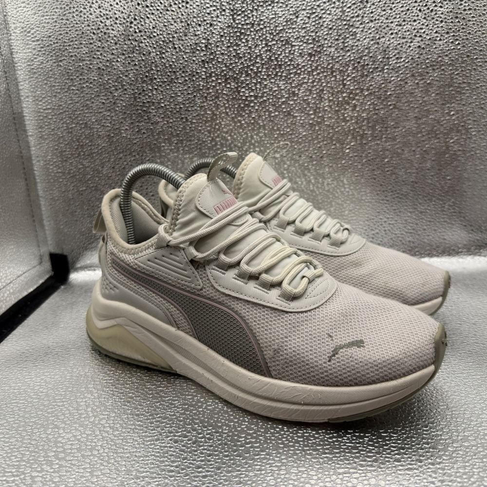 Size 8 Puma Softride Ruby Better Sneakers Womens Grey Excellent 397681-03